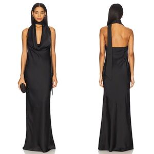 Lovers and Friends Jenna Gown Maxi Dress in Black Size Small NEW! New with tags!